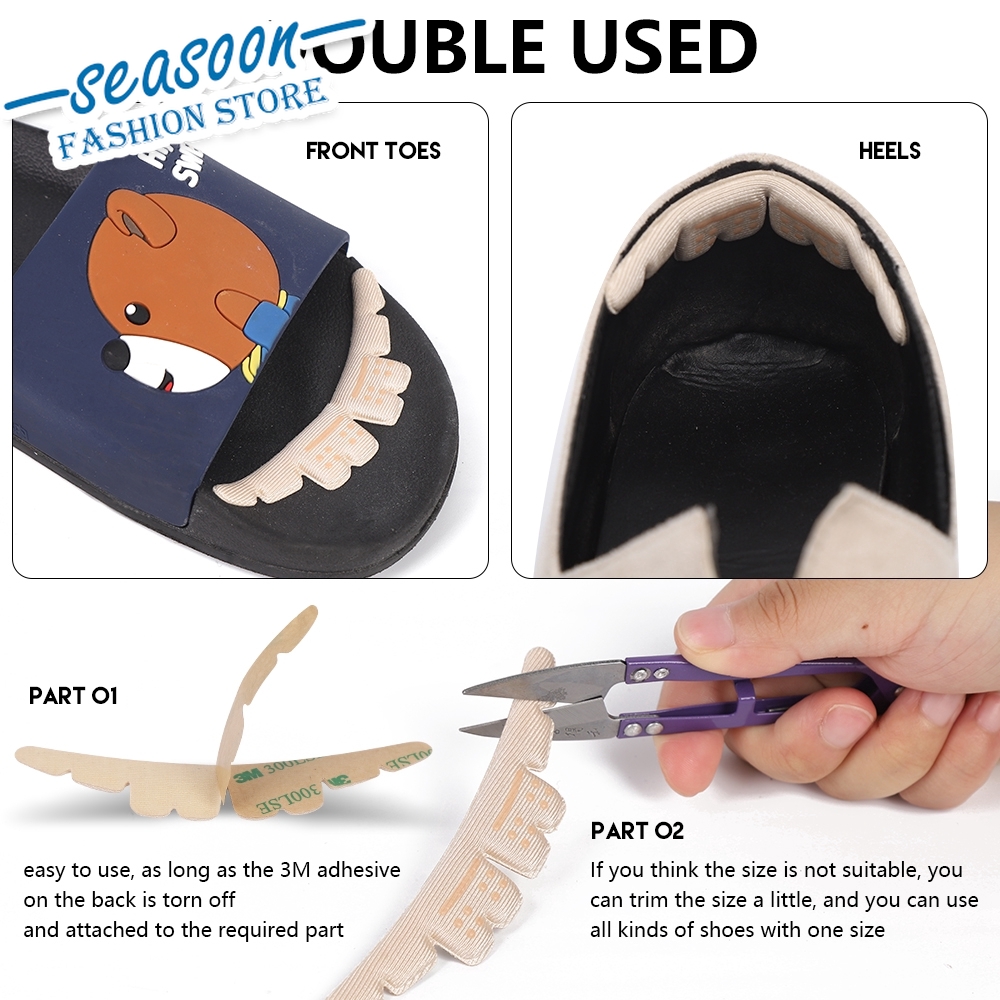 1 Pasang Pad Sisipan Sepatu Hak Tinggi Wanita Bahan Silicone Gel Nyaman Anti Slip Anti Licin
