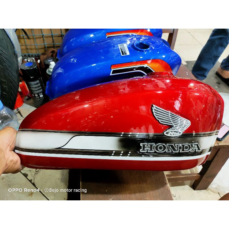 tengki tangki CB 100 125 glatik pres nganjuk cat airbrush istimewa