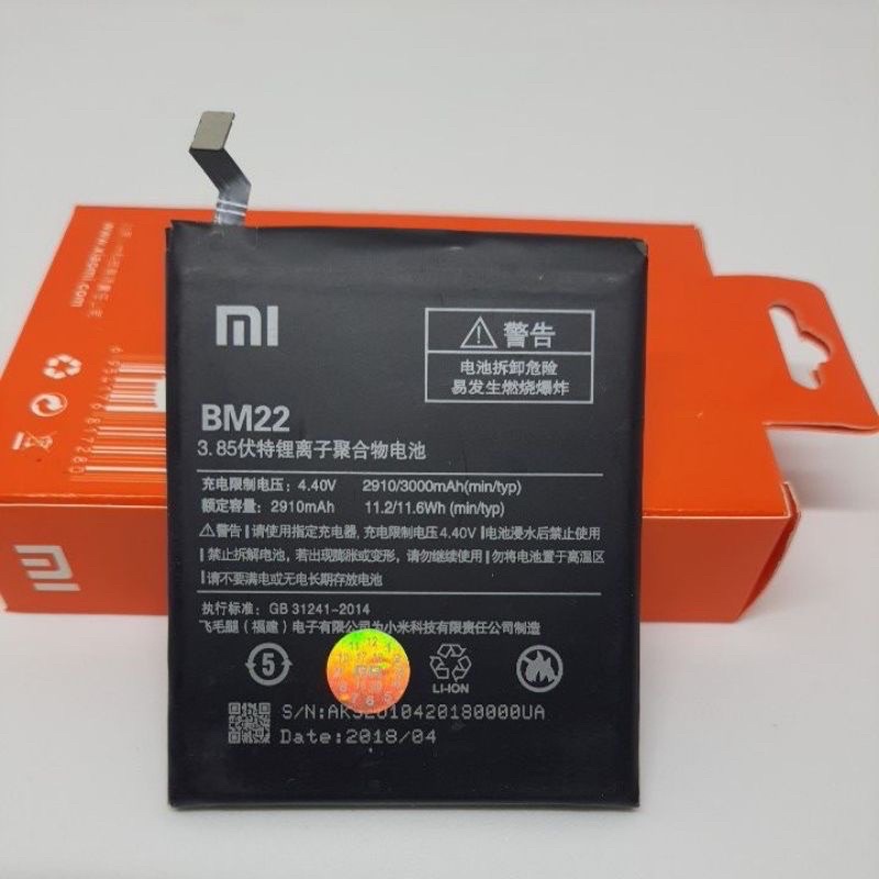 Batterai Xiaomi Mi 5 / BM 22 Model Original Baterai BM22