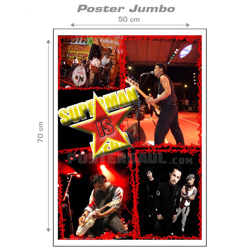 Poster Jumbo SUPERMAN IS DEAD ( SID ) #SID02 - ukuran 50 x 70 cm