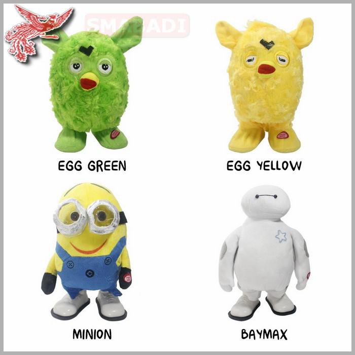 COD - LIMITED EDITION BONEKA BESAR BAYMAX TELUR DAN MINION BERGERAK BERBUNYI - FCO