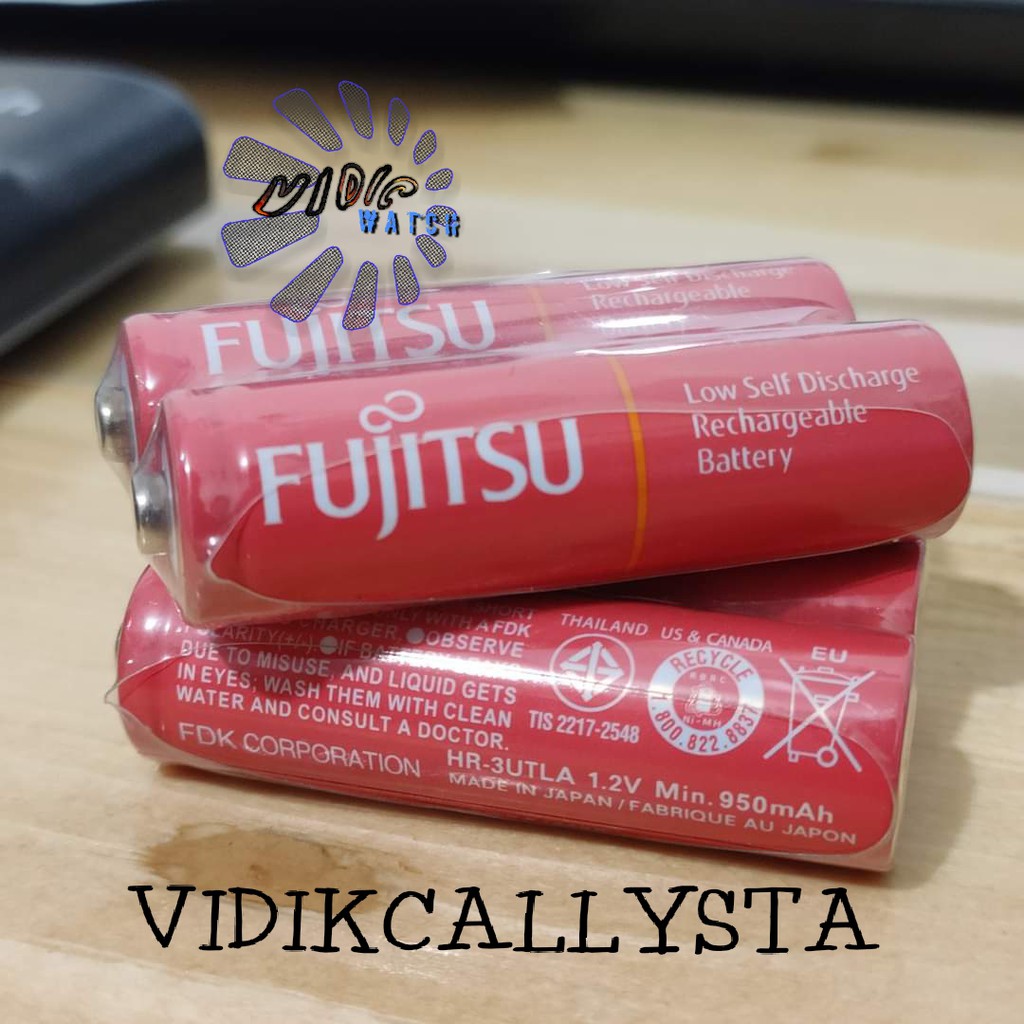 ASLI BATU BATRE BATTERY FUJITSU AA A2 950 mAh RECHARGEABLE BATRE CAS