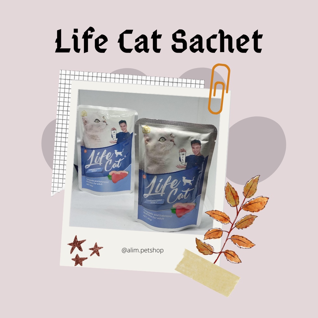 Life Cat Chicken And Tuna Adult 85 gr - Makanan Basah / Weet Food