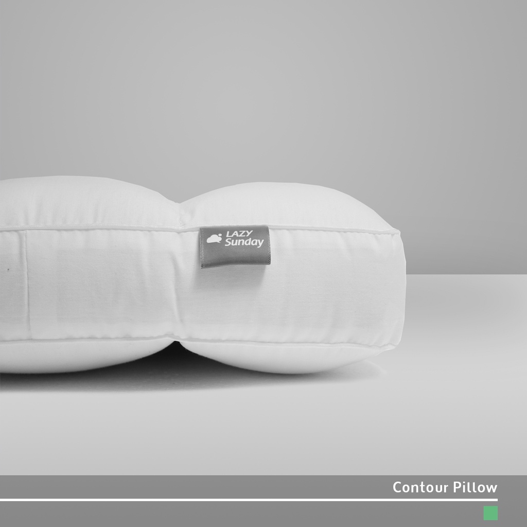 Bantal Contour - Firm Cervical Orthopedic Pillow - LAZY Sunday