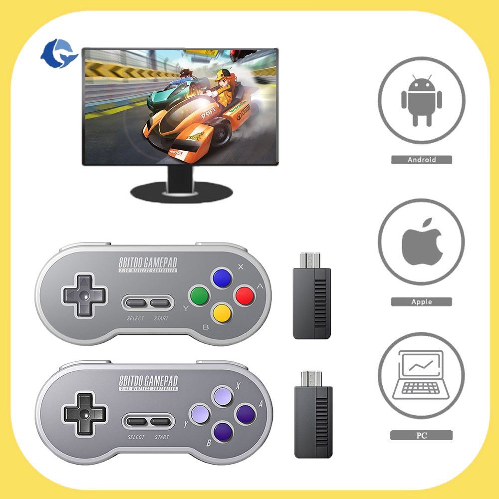 8bitdo Sn30 Sf30 Sn30 Pro Sf30 Pro 2 4g Wireless Game Controller For Nes Snes Sfc Classic Edition Shopee Indonesia