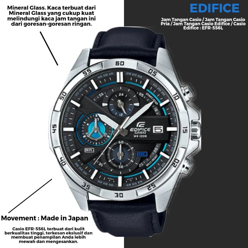 Jam Tangan Casio / Jam Tangan Casio Pria / Jam Tangan Casio Edifice / Casio Edifice : EFR-556L