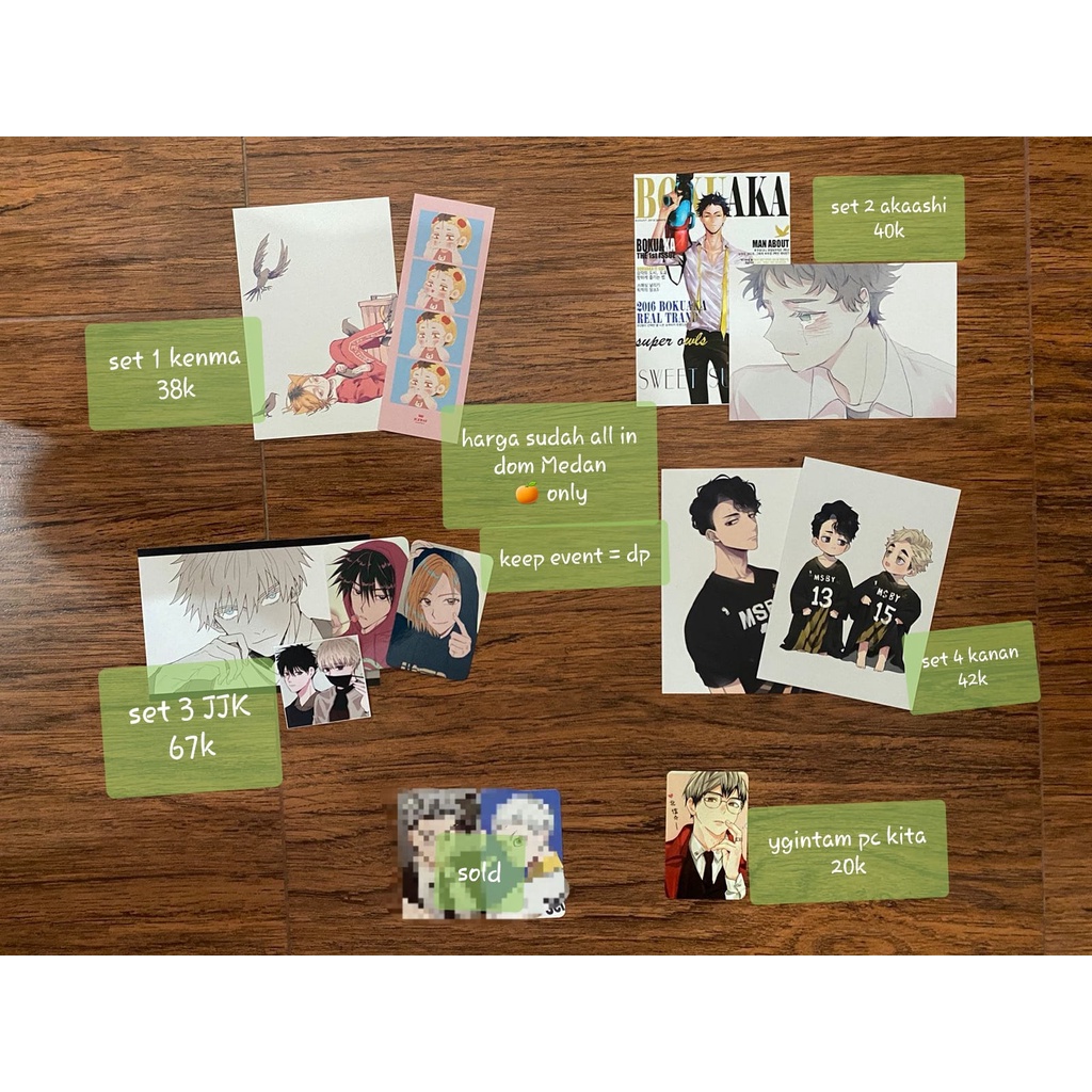 Postcard Haikyuu - JJK