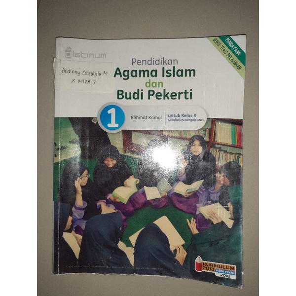 Buku Paket SMA Pendidikan Agama Islam dan Budi Pekerti PAI Kelas 10 Platinum