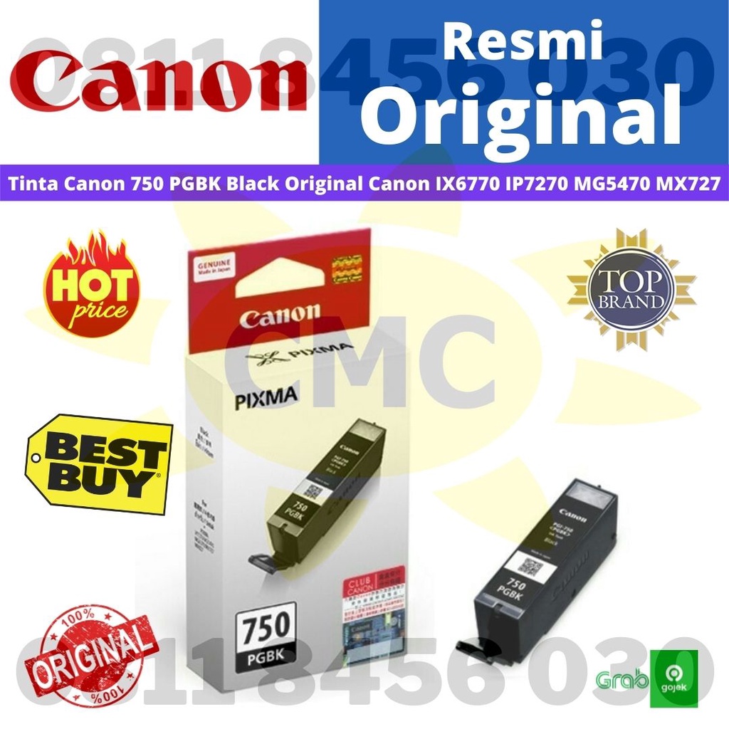 Tinta Canon 750 Black Original