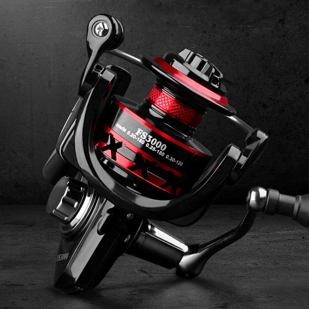 TOP Spinning Fishing Reel New 2000-6000 Alat Pancing Camping All Metal Logam Roda