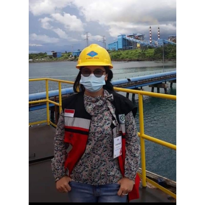 ROMPI SAFETY MERAH BAHAN DRILL HITAM PAKAI FURING