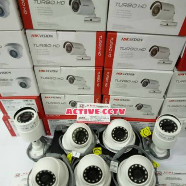 PAKET KAMERA CCTV HIKVISION 7 CAMERA 2MP 1080P FULL HD HIKVISION KOMPLIT PASANG 7CANEL 7CH CAM 2 MP