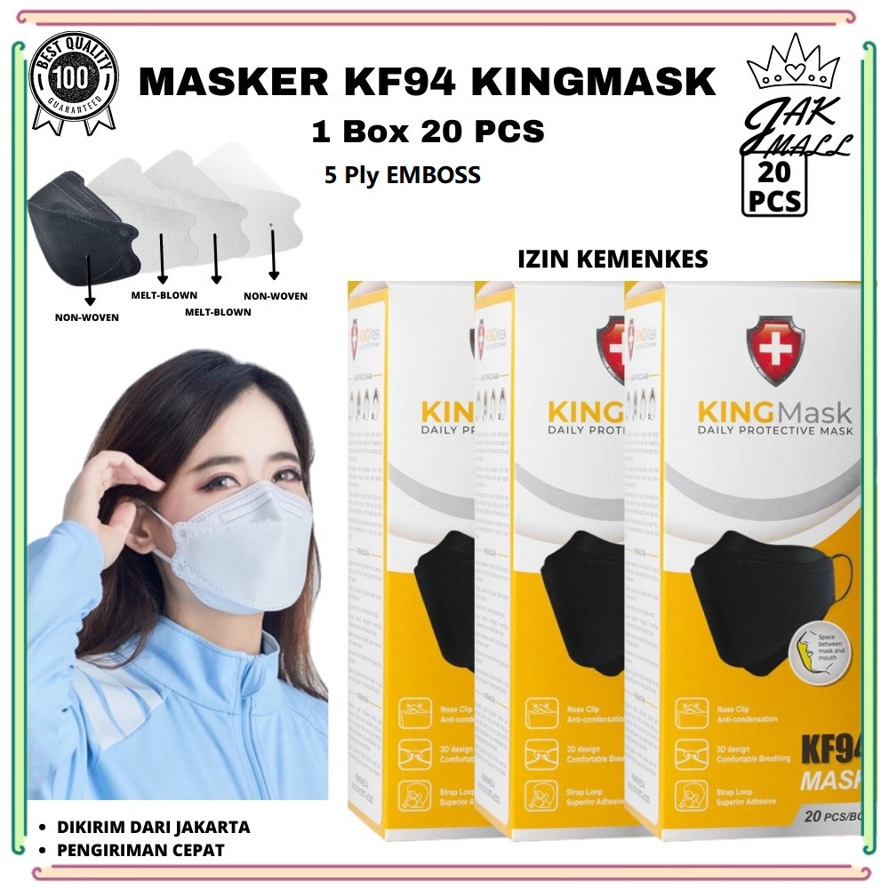 Masker Model Korea KF94 5Ply 4 Ply Premium Quality Mask-JM