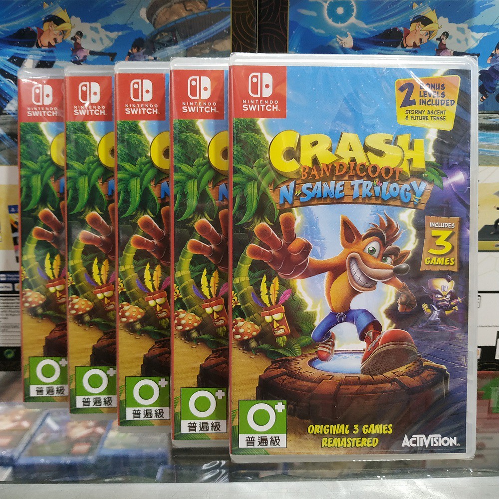 is crash bandicoot on switch