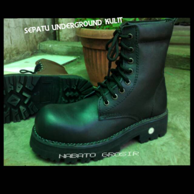 Sepatu Touring Underground kulit / cbdyt grosir