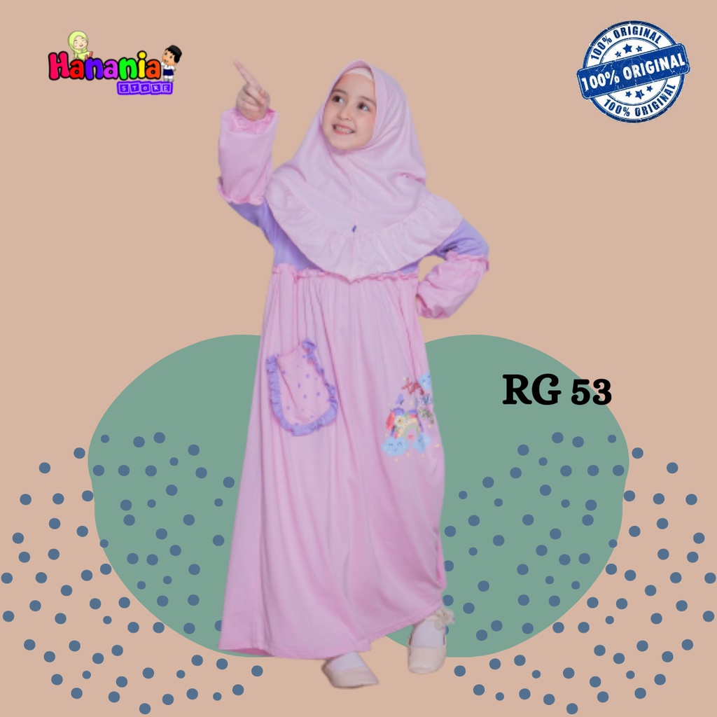 BAJU GAMIS ANAK TERBARU 2022 BAHAN KAOS BRANDED TANGGUNG PREMIUM NYAMAN TERLARIS RAGGAKIDS RG 53