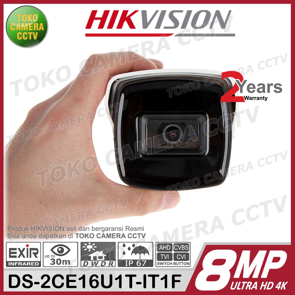 KAMERA CCTV OUTDOOR HIKVISION DS-2CE16U1T-IT1F 8MP 4K