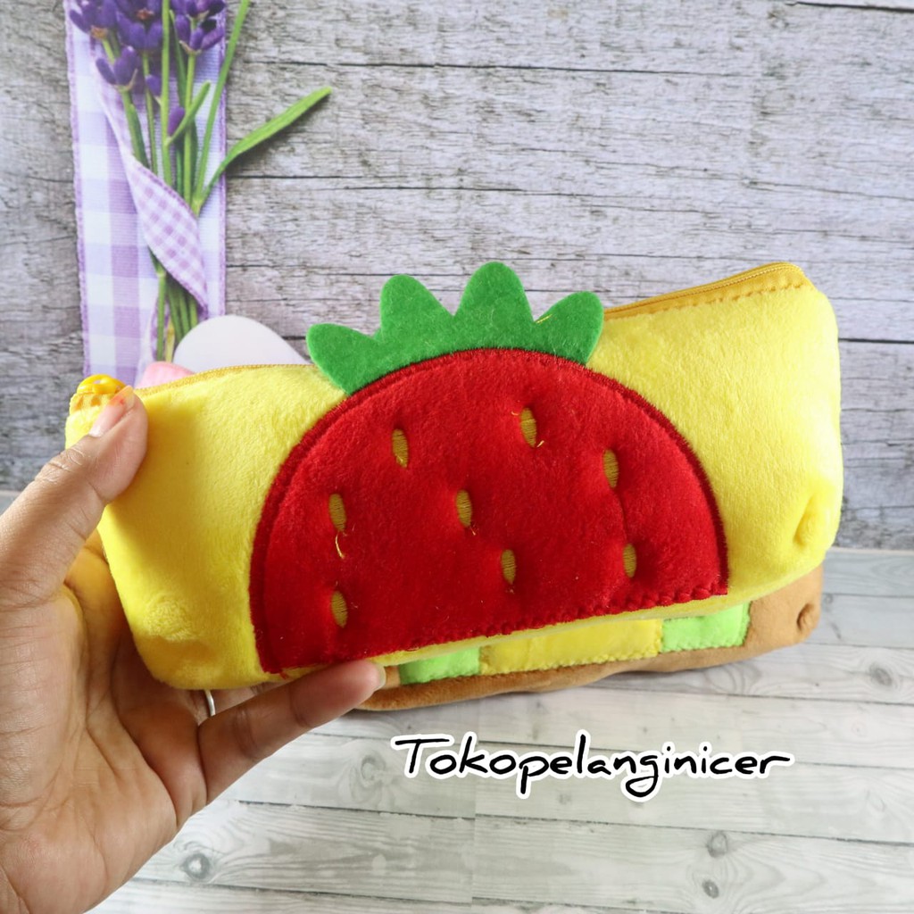 Dompet Kosmetik/Koin Motif  Buah Unik Dan Lembut Tokopelanginicer