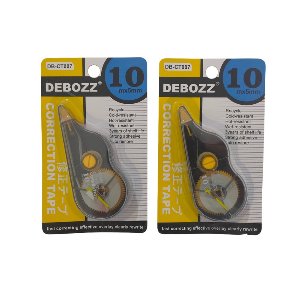 

DEBOZZ - CORRECTION TAPE / PITA KOREKSI / TIP X KERTAS GULUNG DB-CT007 10M X 5MM