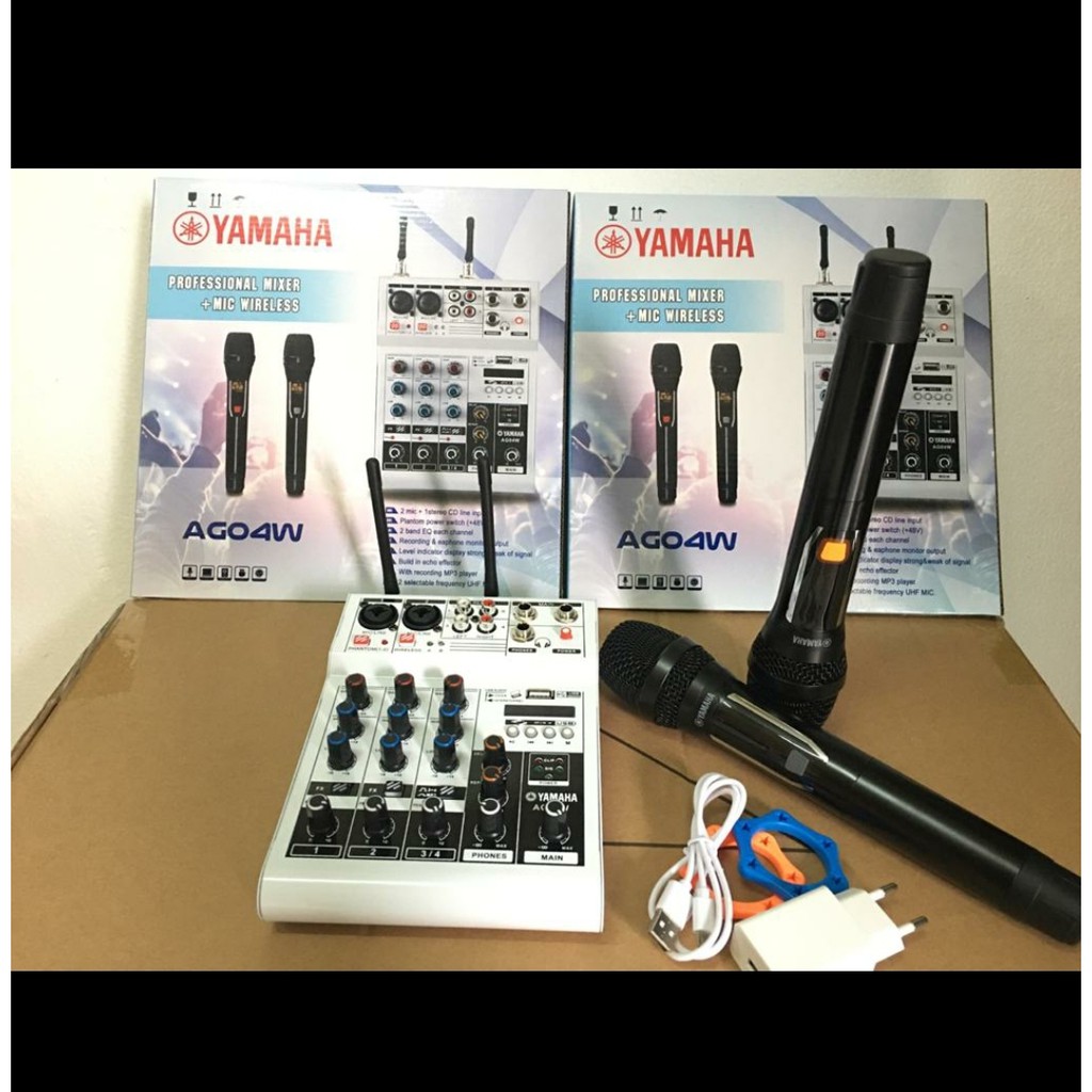 mixer yamaha ag04w ag 04w ag 04 w 4CH usb bluetooth free 2 mic wireles