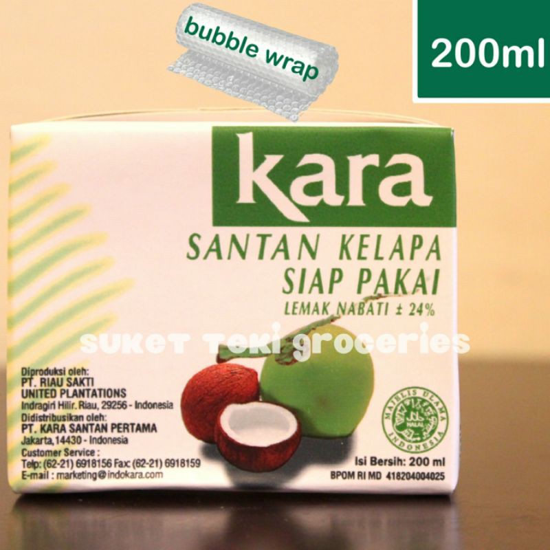 Santan Kara 200ml (bukan Sun Kara) Murah Satuan READY