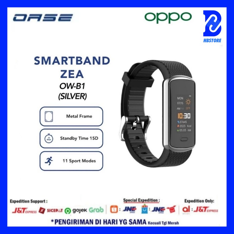 New OPPO OASE Smartband Metal Frame Waterproof IP67 Jam Tangan Health Monitoring Garansi Resmi 1