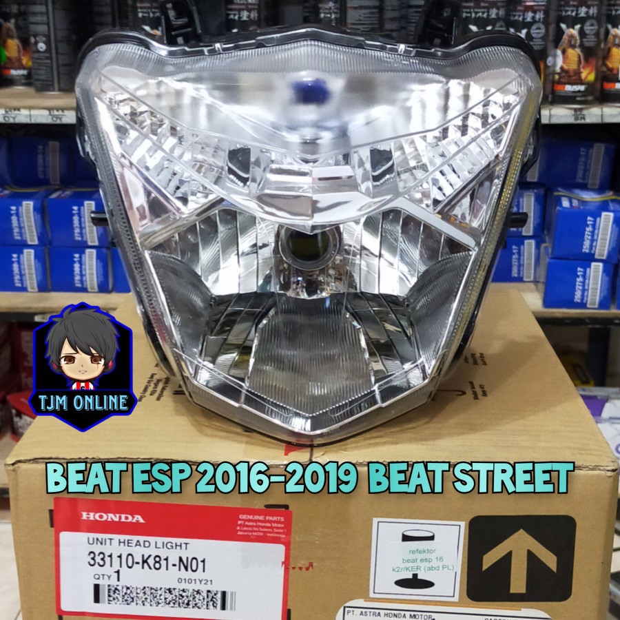 REFLEKTOR LAMPU DEPAN BEAT FI ESP 2016-2019 / BEAT STREET 2016-2019 K81 ORIGINAL AHM 100%