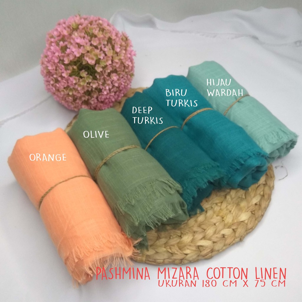 hijab/jilbab pashmina shawl mizara finishing Rawis 180 x 75 cm-5