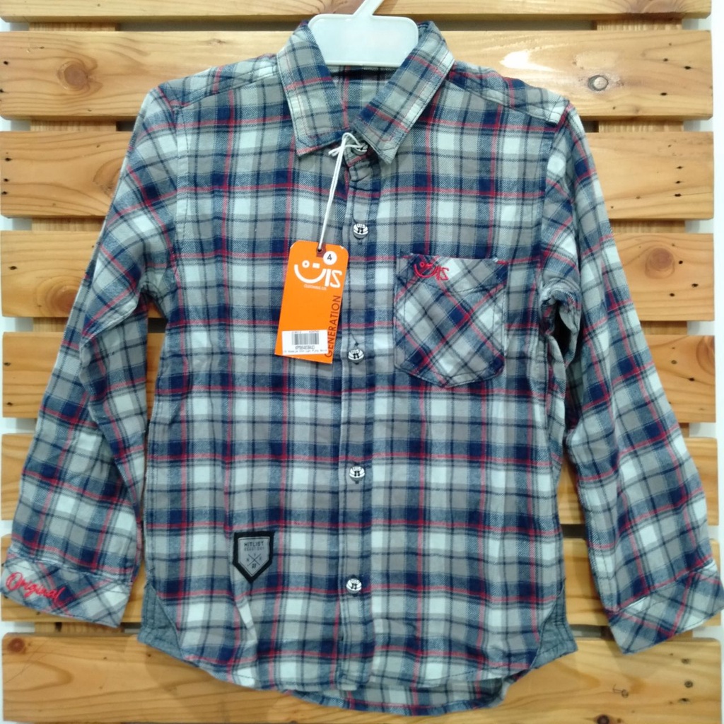 Kemeja Anak Panjang Original UIS Bahan Lembut [2-13th]