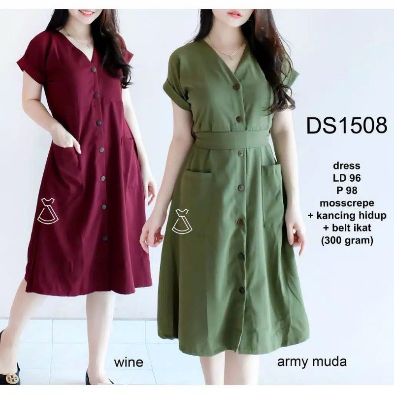 Dress busui fredly korean style daster andin kekinian