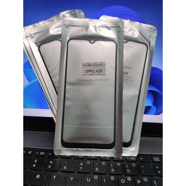 Kaca Lcd Oppo A5s / A7 2020 / A12 / Realme 3 + Lem Oca Spaket
