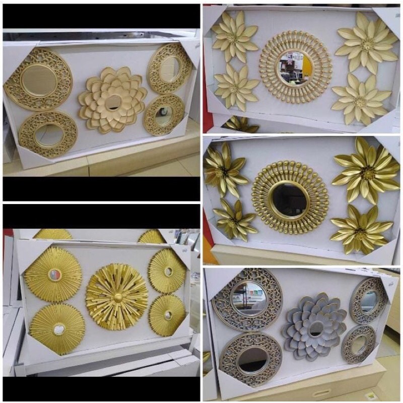 SET WALL KACA 5 SET INFORMA Hiasan dinding wall decoration SET WALL KACA 5 SET INFORMA Hiasan dinding wall decoration
