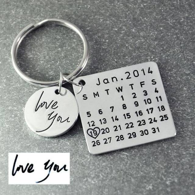 Keychain Anniversary atau gantungan kunci Kalendercp