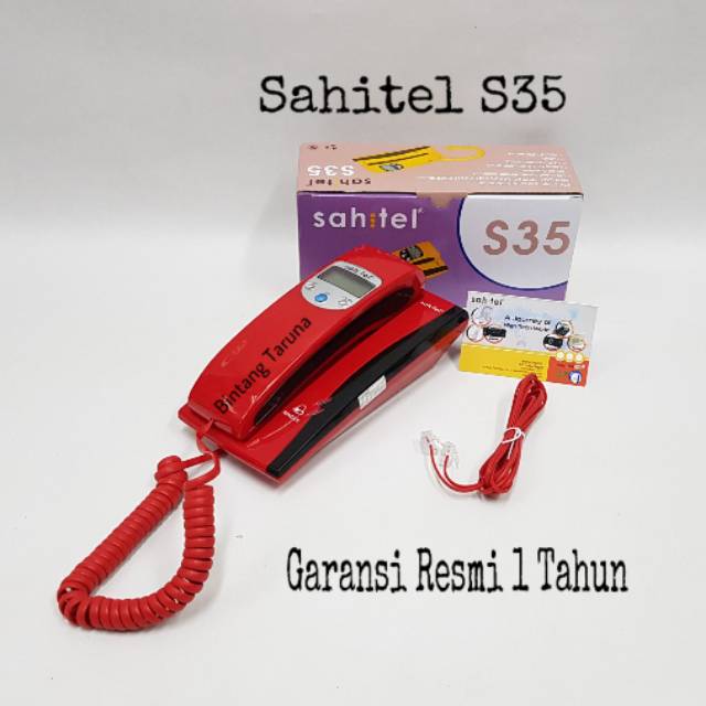 Telepon Kabel Sahitel S-35 Pesawat Telepon Sahitel S35 (Merah)