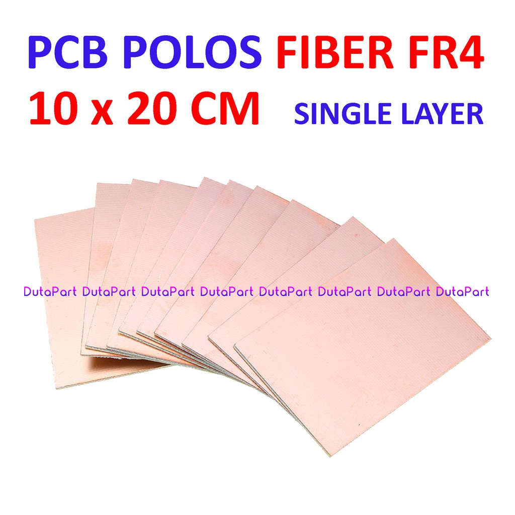 10x20 cm PCB Polos Fiber FR4 Satu Sisi Single Layer 10*20 Kualitas Bagus