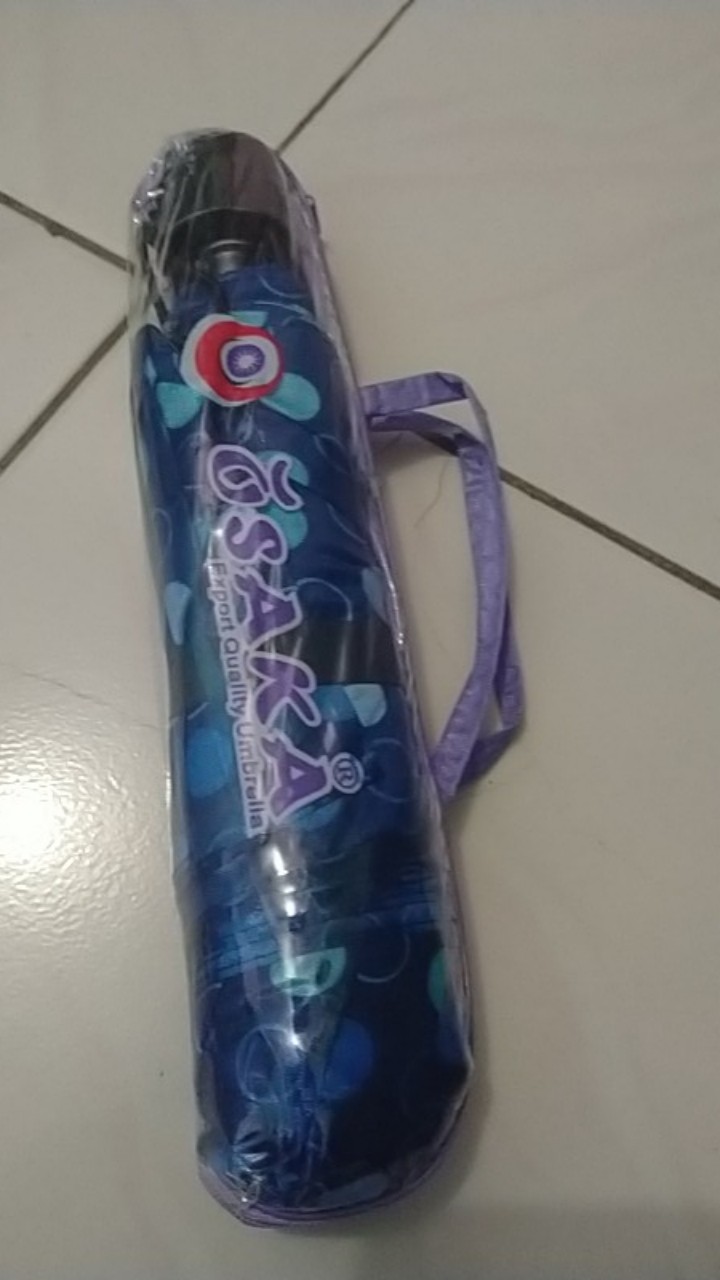 Payung Lipat 4 Pakai Tas Bahan Saten - Osaka