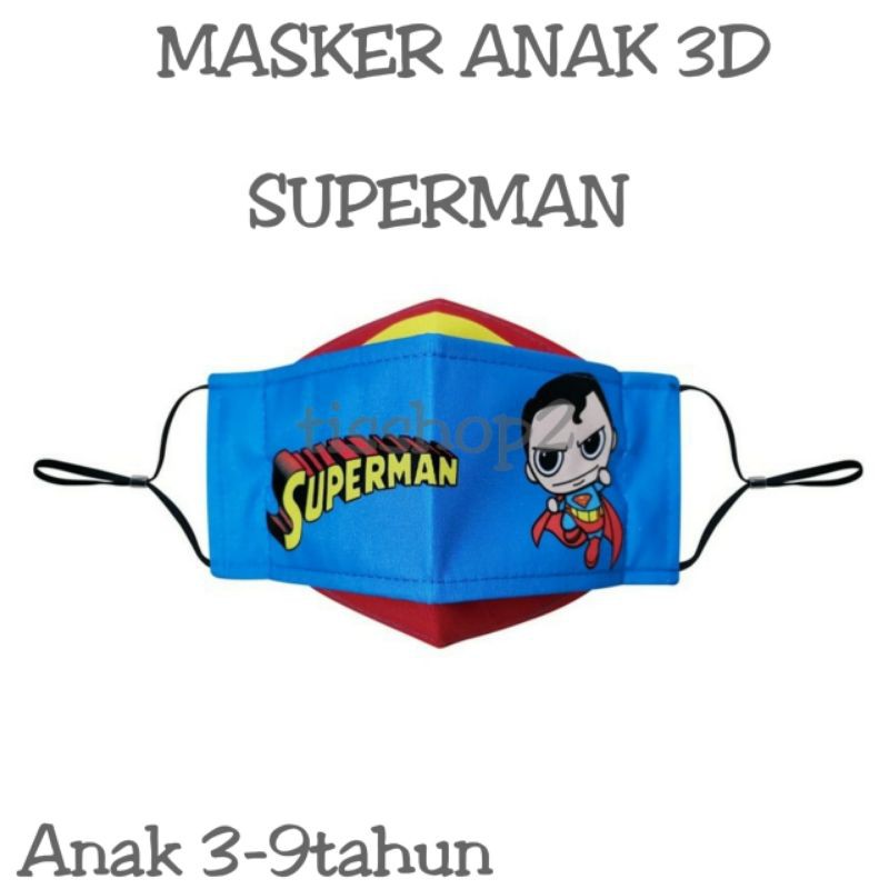 MASKER ANAK KARTUN 3D / MASKER  ANAK KPOP/ TIDAK LUNTUR DAN BERGARANSI ADA 9 VARIAN MOTIF