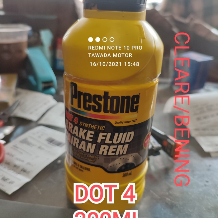 MINYAK REM PRESTONE 300ML DOT 4 WARNA CLEARE