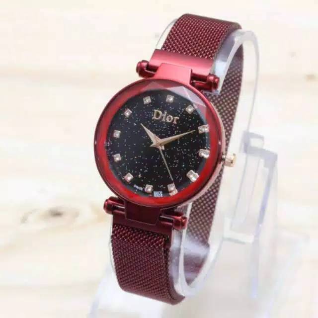 Flash Sale Murah Jam Tangan Wanita Diyor Magnet Mata Glitter D727