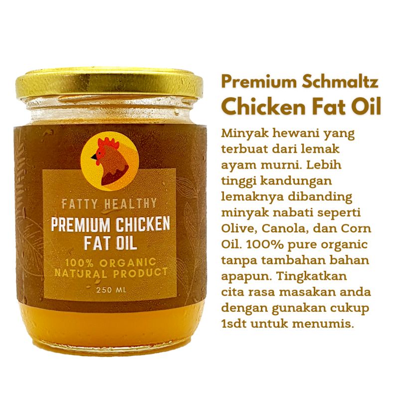 [READY-HALAL MUI&amp;PIRT] MINYAK LEMAK AYAM Premium Chicken Fat Oil Schmaltz Organic | BB Booster MPASI | Minyak MPASI | Minyak Lemak Ayam Organic | Minyak Brutu | Lemak Tambahan | KALDU MPASI