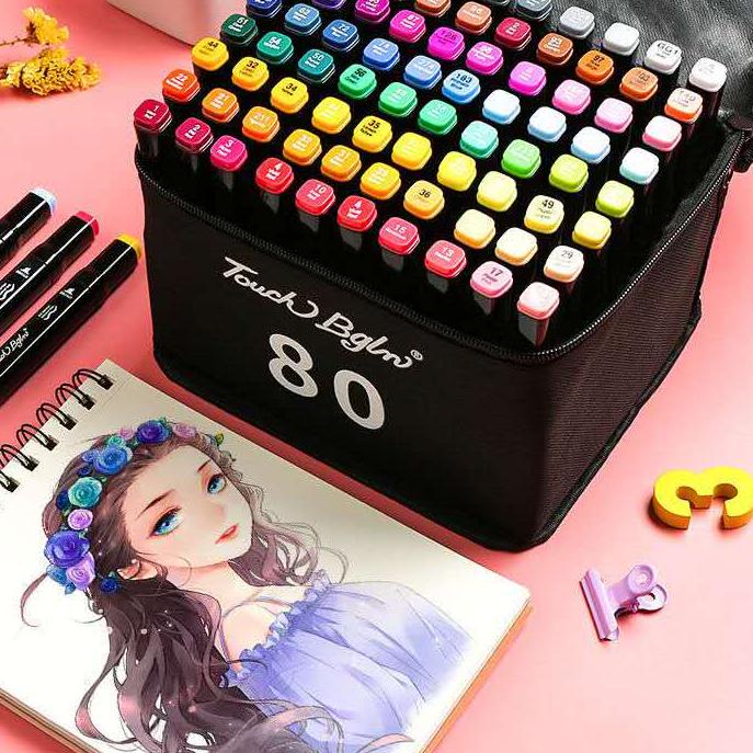 

DISKON !! 9.9 TouchFive 24/36/48/60/80 Warna Sketsa Spidol Umum General Marker Set Animation Markers [KODE 57]