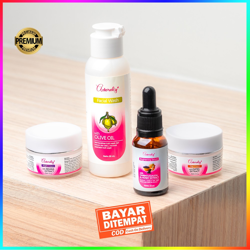 Skincare Adoraly [1 PAKET] Perawatan Wajah BPOM Original