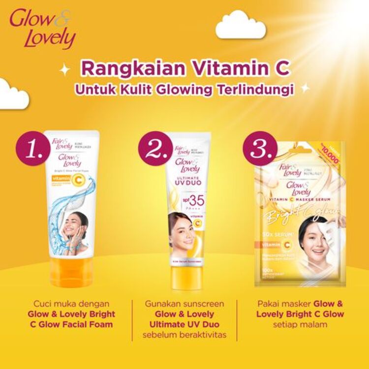 Glow &amp; Lovely Ultimate UV Duo Krim Vitamin C SPF 35 PA+++ 40g