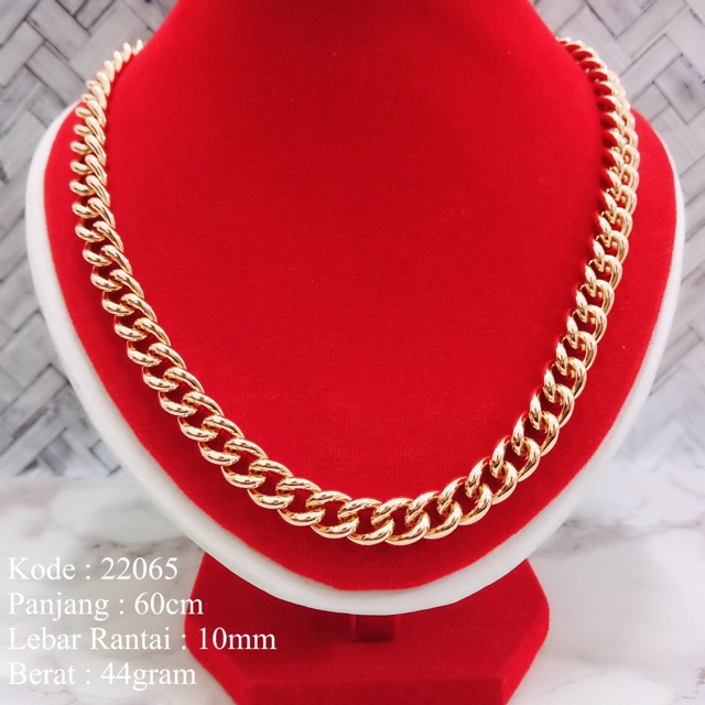 Kalung Panjang Tebal Kalung Rantai Panjang Kalung Rose Gold Kalung Xuping Kalung Lapis Emas Qimmy