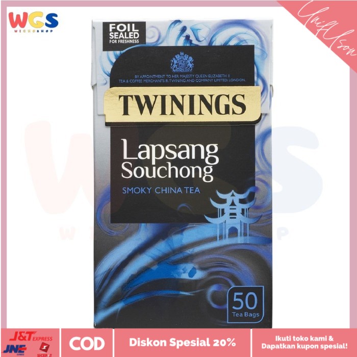 

⭐COD⭐ Twinings Tea Lapsang Souchong Smoky Chinese Tea 50 Tea Bags 125g