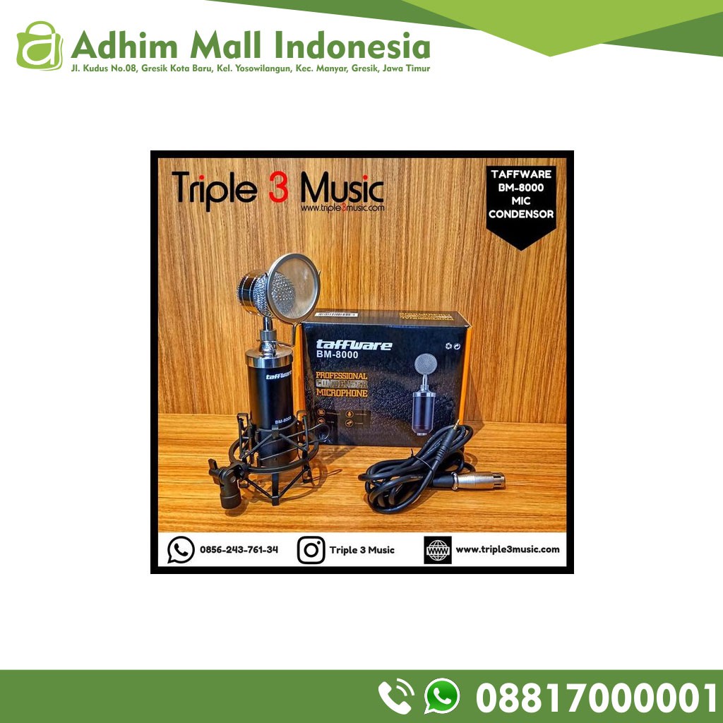 TAFFWARE BM - 8000 ORIGINAL Mic Condenser