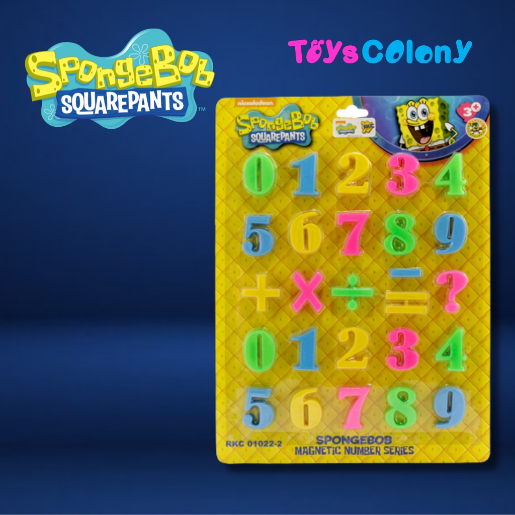 Mainan Edukasi Magnet Angka Number Magnet Spongebob RKC01022-2