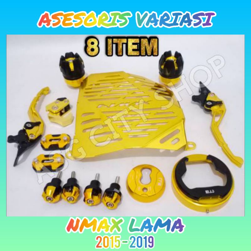 PAKET AKSESORIS VARIASI 8 ITEM YAMAHA NMAX