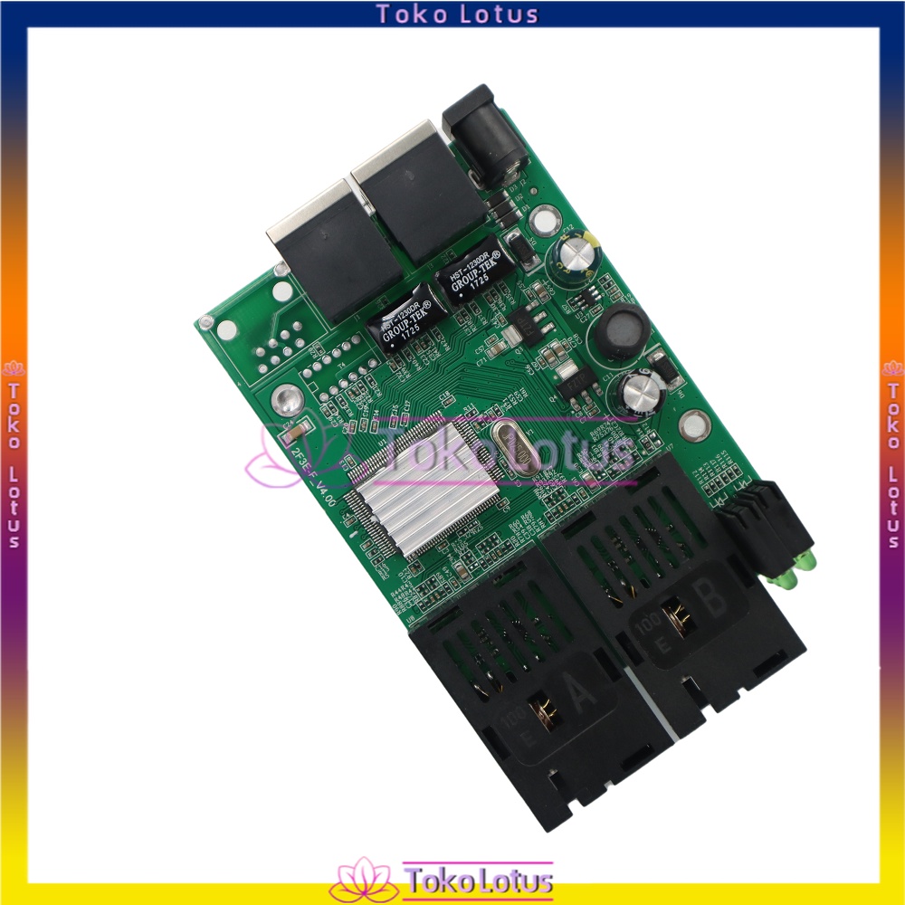 BISA COD - MEDIA CONVERTER 2 FIBER 2 ETHERNET CM2F2E - 2F2E-PCB+Adaptor Atau PCS SAJA