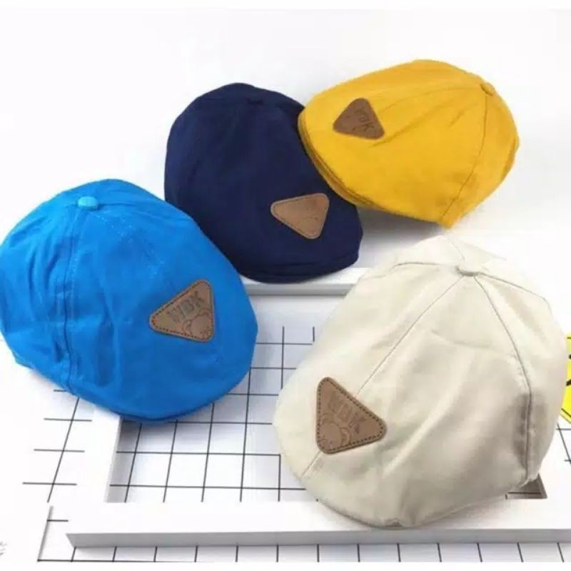 Topi Baret Anak Apolo Octagonal Topi Detektif Korea 2-6 Tahun HIGH QUALITY